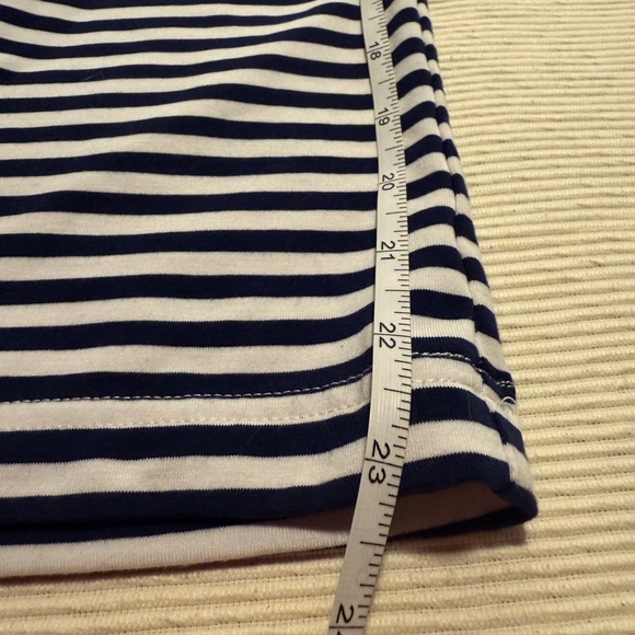 Lands' End Navy and White Striped Capris - Picture 5 of 8